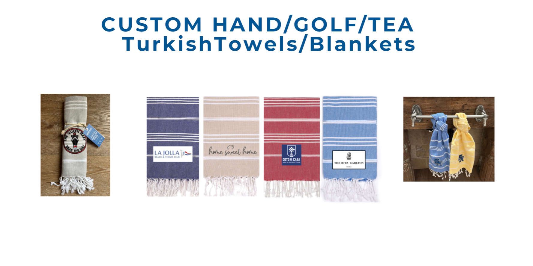 CUSTOM HAND/GOLF/TEA TURKISH TOWELS / BLANKETS 38